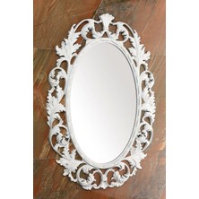 Altıntepe Dekoratif Salon Aynası Beyaz