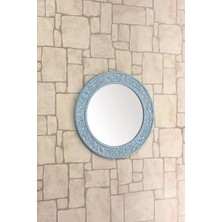 Altıntepe Dekoratif Yuvarlak Ayna Mavi