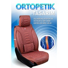 Startcar 
seat Cordoba Uyumlu Deri Oto Koltuk Kılıfı Ön Arka Takım Tarçın Royal Model Sc