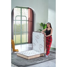 Bera Yatak Deluxe Bej 90x190 Katlanır Yatak, Yer Yatağı, Misafir Yatağı, Kamp Yatağı (Ölçü Seçenekli)