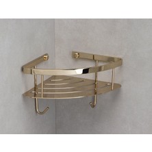 Banyo Duş Raf Sistemi Gold Renk 152X197X280 Mm