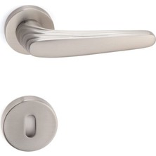 Trıton Saten - Oda Rozetli Kapı Kolu - Hha153Ro12N Nb