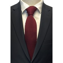 La Pescara Örgü Bordo Kravat 8011