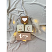 Bianne Atölyesi Mokka Bebek Anı Küp Seti Fotoğraf Çekim ve Dekor Için Ingilizce