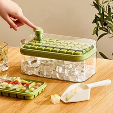 Jingyikeji 1 Adet Tek Tuşla Pres Tipi Buz Kalıp Kutusu Plastik Buz Küpü Makinesi Buz Kalıbı Kalıp Saklama Kutusu ile Kapaklı Bar Mutfak Aksesuarları (Yurt Dışından)