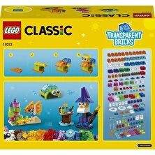 LEGO Classic Yaratıcı Şeffaf Yapım Parçaları 11013 - 4 Yaş ve Üzeri Çocuklar İçin Şeffaf Yapım Parçaları İçeren Yaratıcı Oyuncak Yapım Seti (500 Parça)