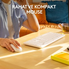 Logitech MK295 Kablosuz Sessiz Klavye Mouse Set 920-010089 Beyaz