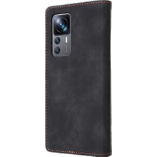 BDT Market Xiaomi 12T Flip Kapak Için Flip Case Darbeye Deri Kılıf Cüzdan Basit (Yurt Dışından)