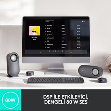 Logitech Z407 2.1 Subwoofer ve Kablolosuz Kontrollü Bluetooth Bilgisayar Hoparlörleri - Siyah