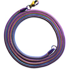 Gümüş Hediye Al Ice Blue Renk Çelik Kadın Press Snake Zincir