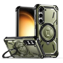 Teleplus Tele Samsung S23 Kılıf Military Rugged Armor Magsafeli Zırhlı Tank Kapak