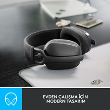 Logitech Zone Vibe 100 Mikrofonlu Kablosuz Bluetooth Kulak Üstü Kulaklık - Siyah