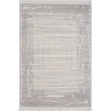 Konfor Bastia 1277 Krem Gri Yumuşak Örgü Modern Dokuma Bukle Halı80x300