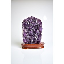 Safnaturel Ametist Doğal Taş Standlı Jeod