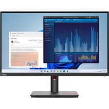 Lenovo Thinkvision T27H-30 63A3GAT1TK 27" 4ms 60Hz 2k HDMI Dp Usb/usb-C RJ45 Pivot Monitör