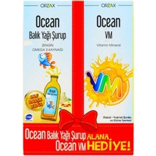Orzax Ocean Portakal Şurup 150 Ml + Ocean Vm Şurup 150 Ml