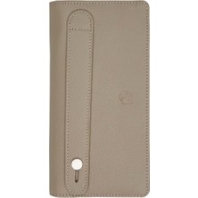 Damy Hakiki Deri RFID Korumalı Telefonlu El Portföyü 804 - Vizon