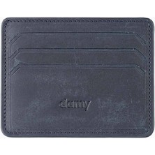 Damy Hakiki Deri Unisex Kartlık 530CR - Siyah