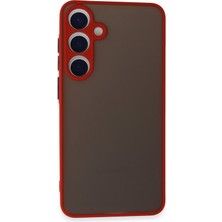 Newface Samsung Galaxy S24 Plus Kılıf Montreal Silikon Kapak - Kırmızı