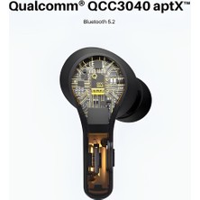 Tribit FlyBuds Siyah C1 Qualcomm QCC3040 ANC Kablosuz 5.2 Bluetooth Kulak İçi Kulaklık