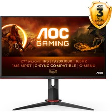 Aoc 27" 27G2SPU 1Ms 165Hz IPS 1920*1080p HDMI,DisplayPort G-Sync Gaming Monitör