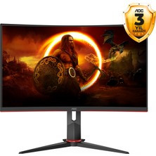 AOC 27" CQ27G2S/BK 1MS 165HZ 2K HDMI DP Monitör