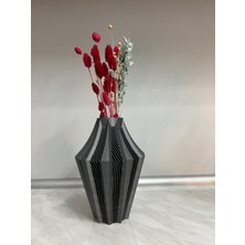 Papusita Deka Vase Dekoratif Modern Vazo Özel Tasarım 21 cm Yükseklik, 14 cm Genişlik - Deka Vase