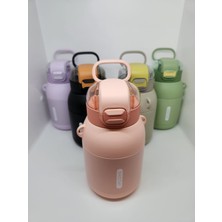 Shotay Dome ST-8081 800ML Çelik Pipetli-Pipetsiz Kullanım Termos Matara Gri