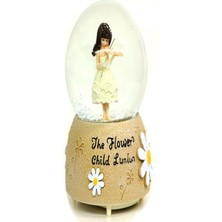 Keyfim Shop Keman Çalan Kız Temalı Işıklı ve Müzikli Kar Küresi