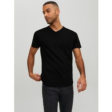Jack & Jones Erkek V Yaka Basic Tişört 12156102