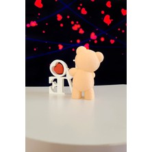 Alvina Atölye Ayıcık Love Biblo - Teddy Bear Doğum Günü Hediyesi - Sevgiliye Hediye - Bioplastik