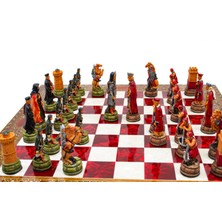Ggs Grandgiftstore Kral Artur Vs Camelot Efsane Satranç Takımı, El Işi Satranç Tahtası ve El Boyaması Satranç Taşları