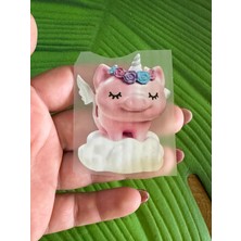 Gönülden Tasarım 6 x 5 cm Ütü Ile Yapışan Küçük Domuz Transfer Baskı Arma