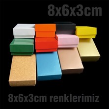 Örün Matbaa Saf Beyaz Renk 25 adet Süngerli Takı Kutusu 8x6x3 Cm Demonte gönderilir. Kolye Bileklik Mini Set Kutusu