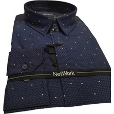 Nikke Network %100 Pamuk Uzun Kollu Gömlek