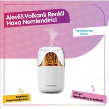 Royal Trend Hava Nemlendirici Volkanik Tasarım 300 ml Humidifier Ultrasonik Buhar Makinesi Aroma Difüzörü Renkli