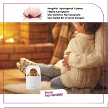 Royal Trend Hava Nemlendirici Volkanik Tasarım 300 ml Humidifier Ultrasonik Buhar Makinesi Aroma Difüzörü Renkli