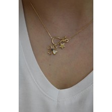 Aydın Gold 14 Ayar Altın,yoncalı Tasarım Kolye