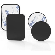 Willit 2ADET Telefon Araç Içi Tutucu Stant Metal Plaka Magnetic Mıknatıslı Tutucular Için Metal Saç Seti 3m