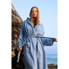 Sensomia Nora  Pamuklu Peştamal Bornoz Plaj Banyo Duş Deniz Havuz Bornozu