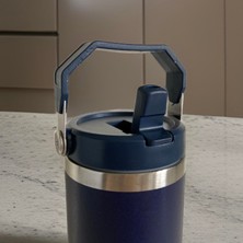 Tarantula Charcoal Flip Straw Çift Duvar Yalıtımlı Paslanmaz Çelik  0.89 Lt  Pipetli Termos
