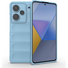 M.tk moveteck Xiaomi Redmi Note 13 Pro Plus 4g Kılıf Mat Hisli Dalgalı Elde Kaymaz Yumuşak Kadife Silikon Kamera Koruma