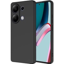 Caseart Xiaomi Redmi Note 13 4g Kapak Kamera Korumalı Içi Kadife Lansman Silikon Kılıf - Siyah