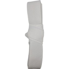 Remsatic 3,5 cm Beyaz Bel Paça Don Lastiği Yassı Geniş Lastik 3 Metre