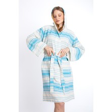 Sensomia Rosa  Pamuklu Peştamal Bornoz Plaj Banyo Duş Deniz Havuz Bornozu