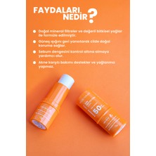 Bade Natural %100 Mineral Filtreli ve Doğal 50 SPF Güneş Koruyucu Stick Yaşlanma Karşıtı ve Besleyici