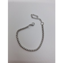 Stainless Steel Erkek Çelik Asansör Zincir Model Kolye Bileklik Takı Seti