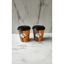 May Cup 8 Oz Kapaklı Karton Bardak Karışık Desen