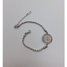 Stainless Steel Çelik Oval Tura Kadın Bileklik