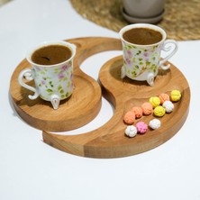 Karaca Wood Craft Ikili Çay & Kahve Sunumluğu